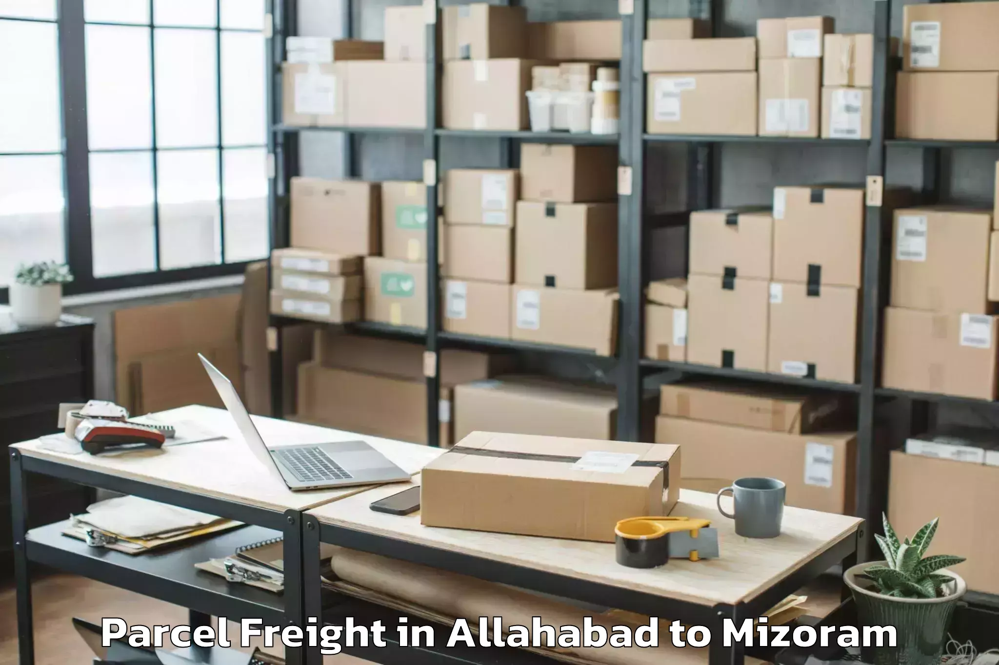 Comprehensive Allahabad to Khawzawl Parcel Freight